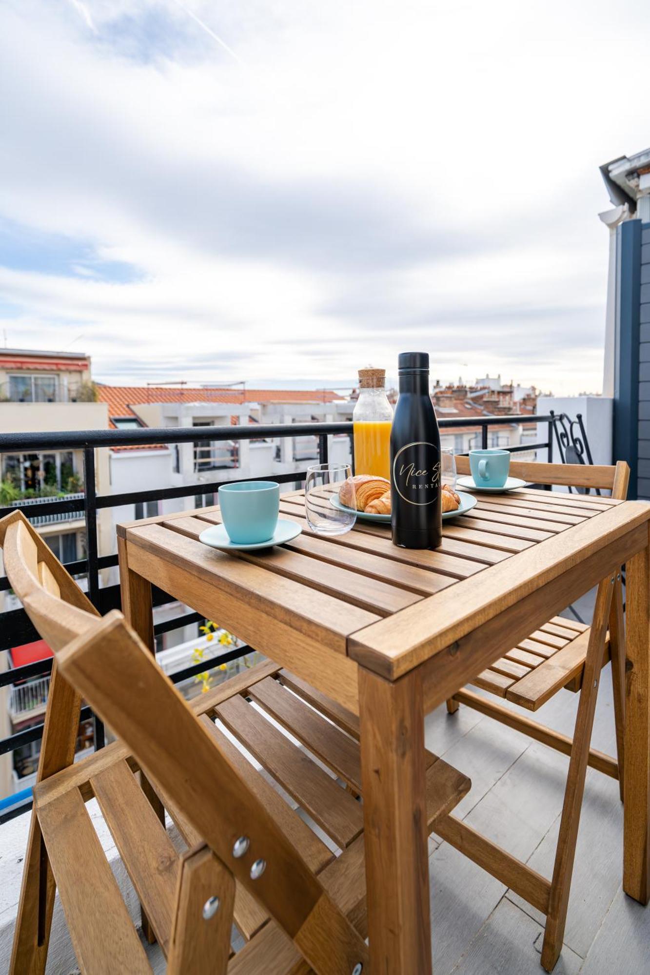 Top Floor Terrace - Dernier Etage Terrasse Cosy Nice Eksteriør billede